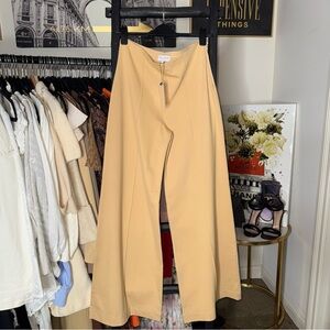 RIPLEY RADER Ponte Knit Wide Leg Pant in Wheat Womens XL New NWT